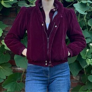 Vintage Corduroy Fur Lined Jacket